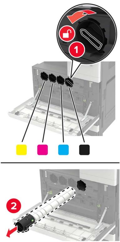 LEXMARK CS921DE - Remplacement d'une cartouche de toner - 1