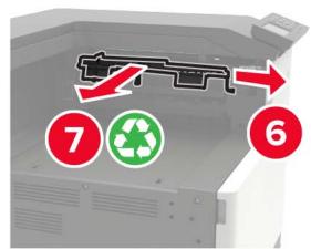 LEXMARK CS921DE - Installation de l'unité de finition d'agrafage - 14