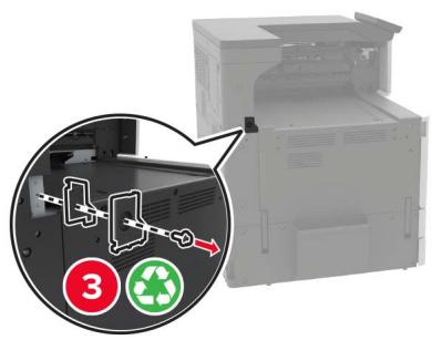 LEXMARK CS921DE - Installation de l'unité de finition d'agrafage - 10