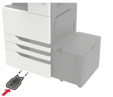 LEXMARK CS921DE - Ouvrez le tiroir, puis retirez les capots du rail et du support de montage. - 16