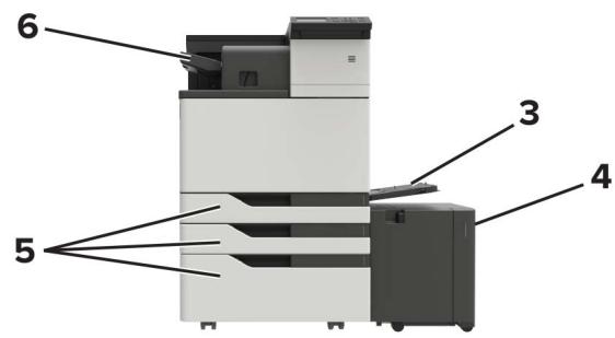 LEXMARK CS921DE - Identification des zones de bourrage - 2