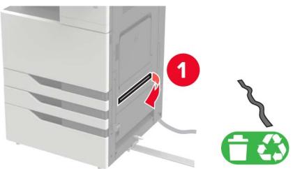 LEXMARK CS921DE - Ouvrez le tiroir, puis retirez les capots du rail et du support de montage. - 14