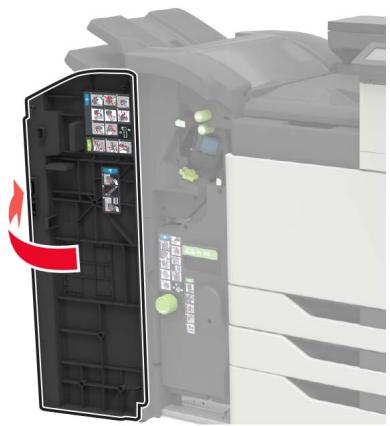LEXMARK CS921DE - Remplacement de la cartouche d'agrafes dans l'unité de finition d'agrafage/perforation - 1