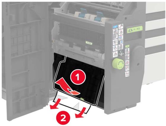 LEXMARK CS921DE - Bourrage papier au niveau de l'unité de finition de livret - 12