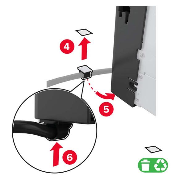 LEXMARK CS921DE - Ouvrez le tiroir, puis retirez les capots du rail et du support de montage. - 11