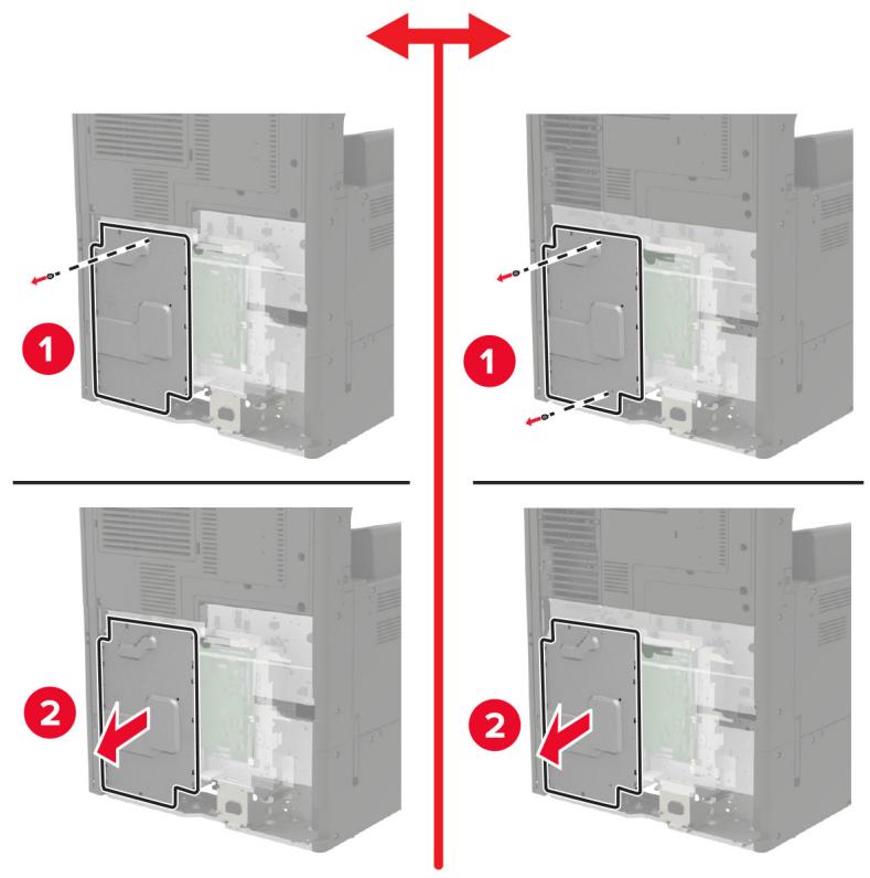 LEXMARK CS921DE - Installation d'un disque dur sur l'imprimante - 8