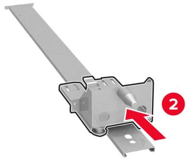 LEXMARK CS921DE - Ouvrez le tiroir, puis retirez les capots du rail et du support de montage. - 5