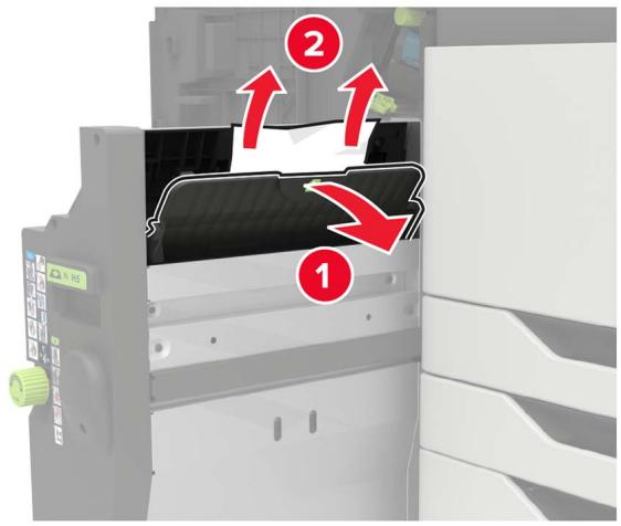 LEXMARK CS921DE - Bourrage papier au niveau de l'unité de finition de livret - 10
