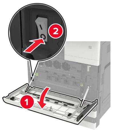 LEXMARK CS921DE - Installation d'une carte mémoire - 2