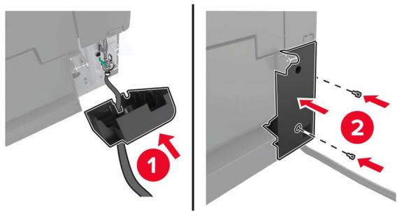 LEXMARK CS921DE - Ouvrez le tiroir, puis retirez les capots du rail et du support de montage. - 13