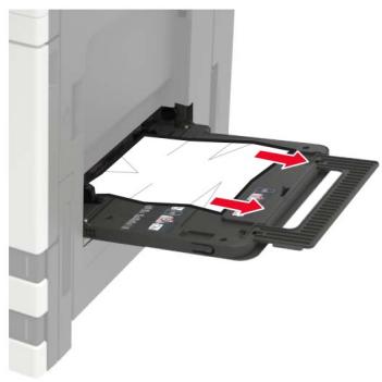 LEXMARK CS921DE - Bourrage de papier dans le chargeur multifonction - 1