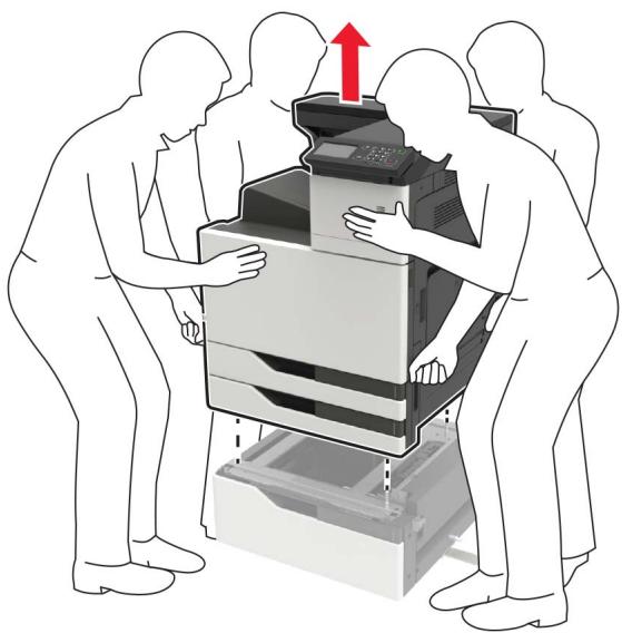 LEXMARK CS921DE - Installation du tiroir de 3 000 feuilles - 10