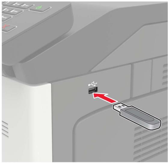 LEXMARK CS921DE - Impression à partir d'un lecteur flash - 1