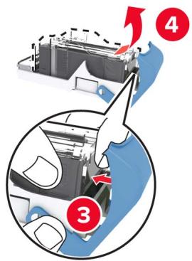 LEXMARK CS921DE - Remplacement de la cartouche d'agrafes dans l'unité de finition d'agrafage - 4