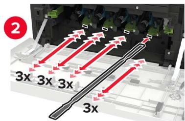 LEXMARK CS921DE - Remplacement de la bouteille de récupération de toner - 4