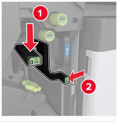 LEXMARK CS921DE - Bourrage papier au niveau de l'unité de finition de livret - 6
