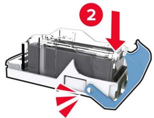 LEXMARK CS921DE - Remplacement de la cartouche d'agrafes dans l'unité de finition d'agrafage/perforation - 6