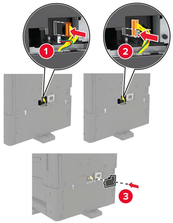 LEXMARK CS921DE - Ouvrez le tiroir, puis retirez les capots du rail et du support de montage. - 18