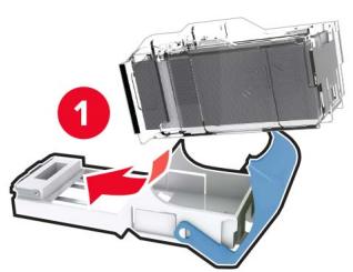 LEXMARK CS921DE - Remplacement de la cartouche d'agrafes dans l'unité de finition d'agrafage/perforation - 5