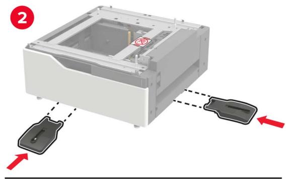 LEXMARK CS921DE - Installation du tiroir 2 x 500 ou 2 500 feuilles - 5