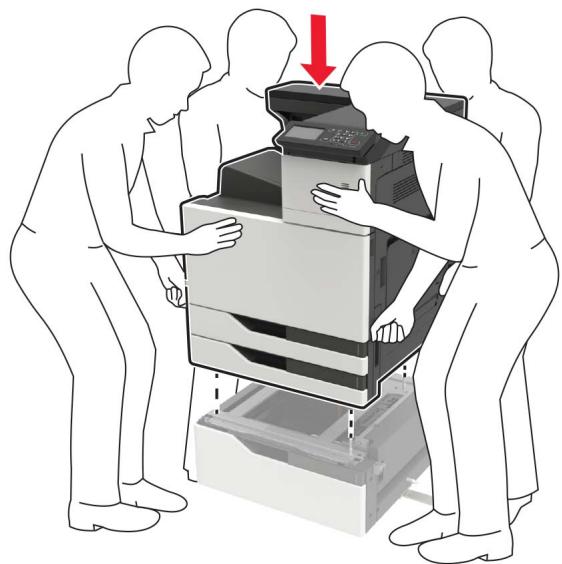 LEXMARK CS921DE - Ouvrez le tiroir, puis retirez les capots du rail et du support de montage. - 8