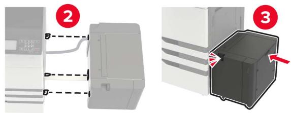 LEXMARK CS921DE - Ouvrez le tiroir, puis retirez les capots du rail et du support de montage. - 15