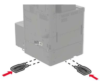 LEXMARK CS921DE - Ouvrez le tiroir, puis retirez les capots du rail et du support de montage. - 17
