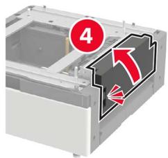 LEXMARK CS921DE - Installation du tiroir de 3 000 feuilles - 14