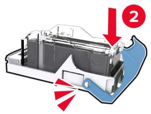 LEXMARK CS921DE - Remplacement de la cartouche d'agrafes dans l'unité de finition d'agrafage - 6