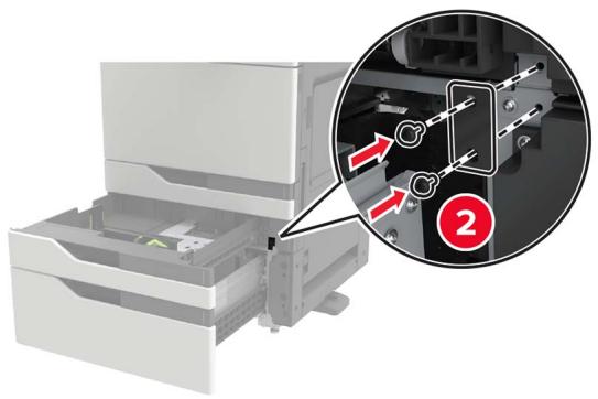 LEXMARK CS921DE - Installation du tiroir 2 x 500 ou 2 500 feuilles - 14