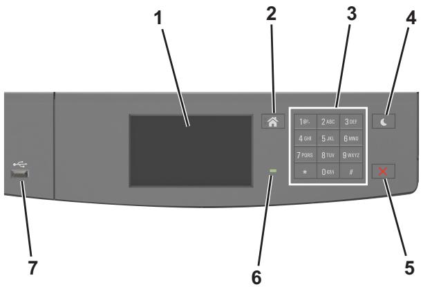 LEXMARK MS617DN - A partir du panneau de commandes de l'imprimante - 1