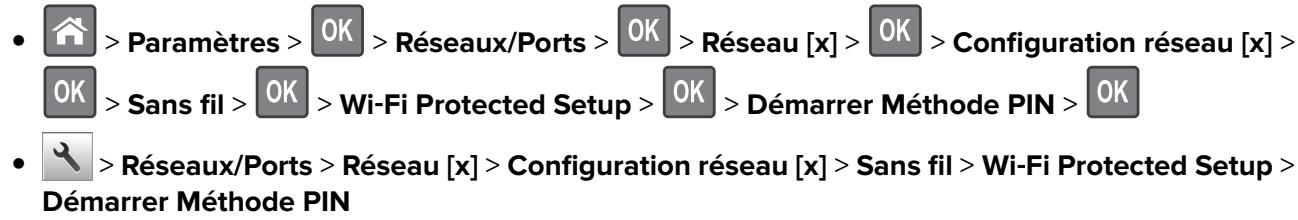 LEXMARK MS617DN - Utilisation de la méthode PIN (Personal Identification Number) - 1