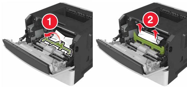 LEXMARK MS617DN - Bourrage papier derrière la porte avant - 5