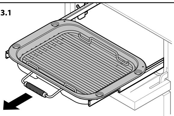 AGA MASTERCHEF DELUXE GAS 90 - Utilisation de la grille coulissante™ - 1