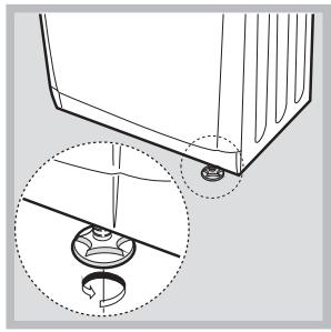 INDESIT IDPE G45X A1 ECO - Levelling the tumble dryer - 2