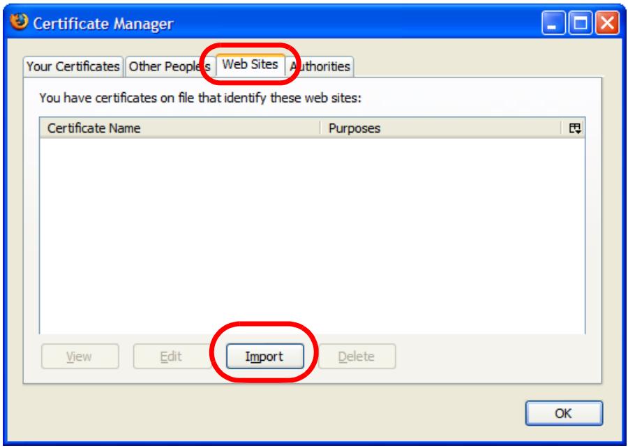 ZYXEL WAC6103D-I - In the Options dialog box, click Advanced > Encryption > View Certificates. - 2