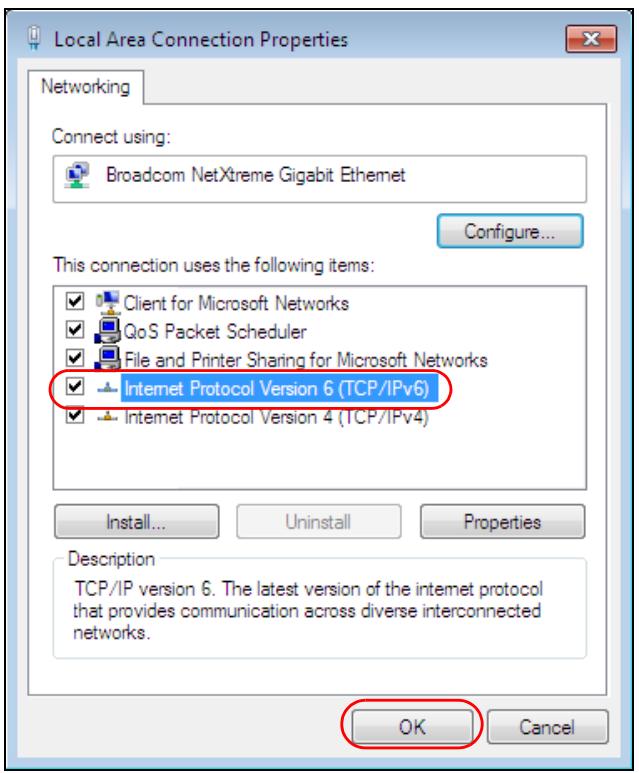 ZYXEL WAC6103D-I - Example - Enabling IPv6 on Windows 7 - 1