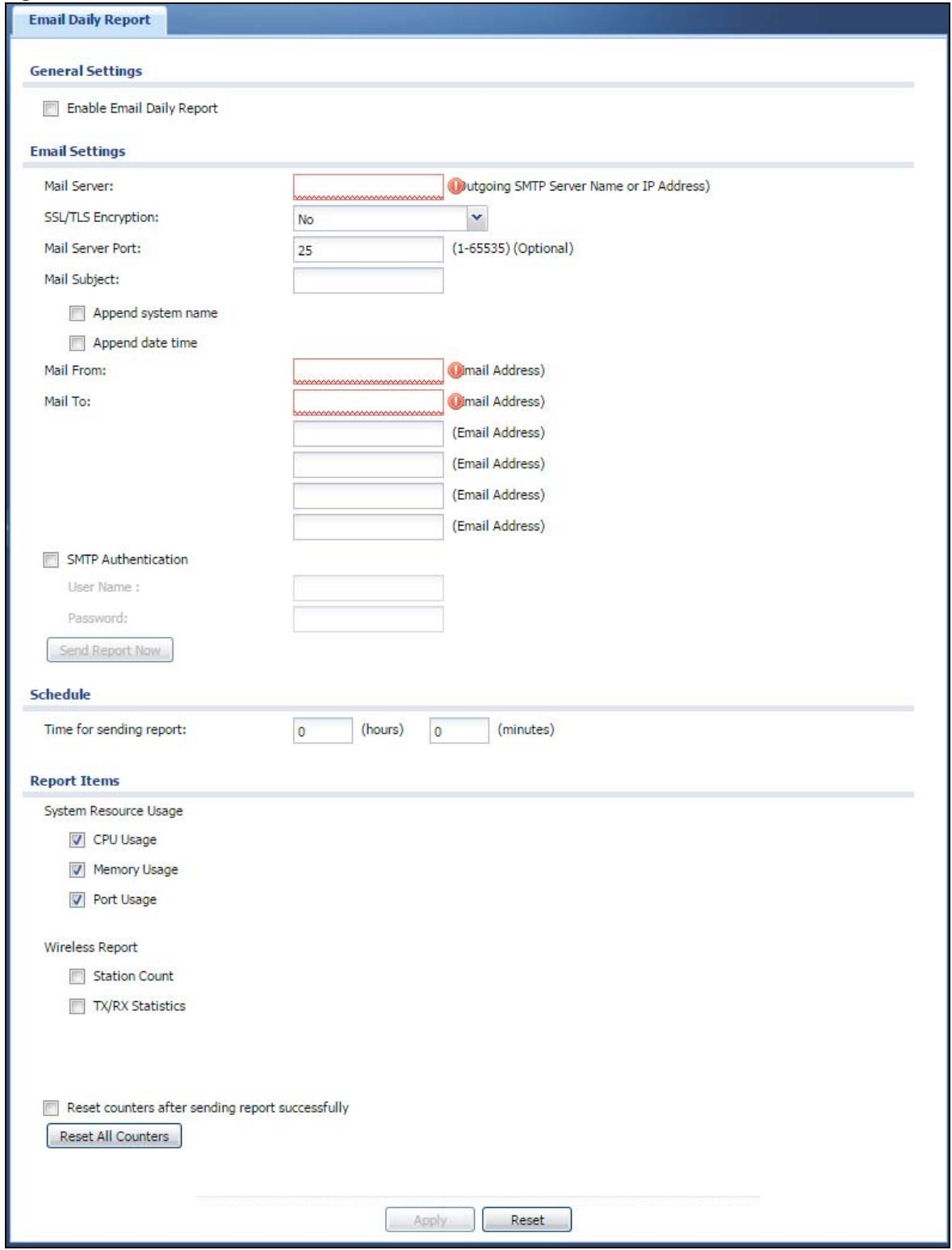 ZYXEL WAC6103D-I - Email Daily Report - 1