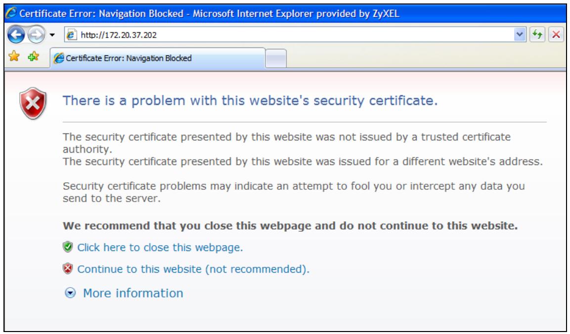ZYXEL WAC6103D-I - Internet Explorer - 1