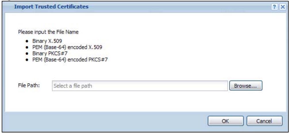 ZYXEL WAC6103D-I - Import Trusted Certificates - 1