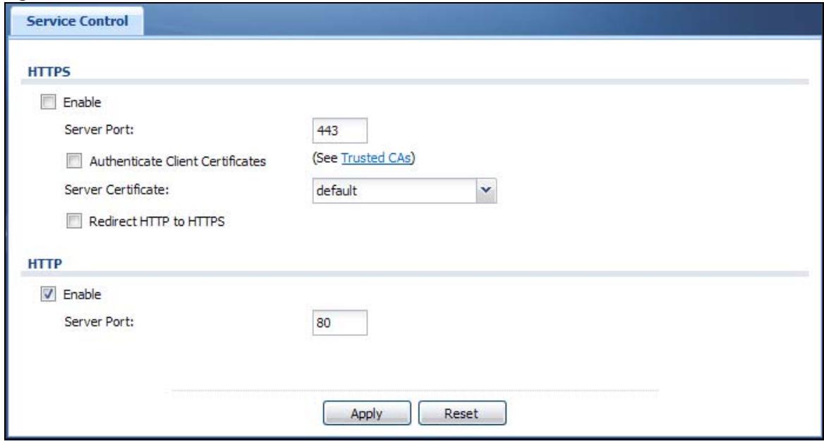 ZYXEL WAC6103D-I - Configuring WWW Service Control - 1