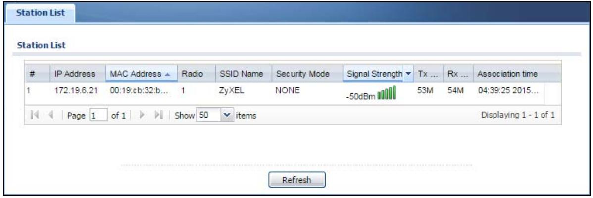 ZYXEL WAC6103D-I - Station List - 1