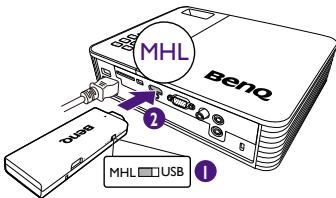 BENQ QCAST - Connection via MHL port - 1