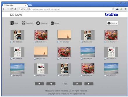BROTHER DS-920DW - Accessing scanned images stored on the SD card - 1