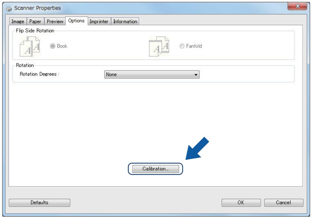 BROTHER DS-920DW - Calibration using software (for Windows®) - 2