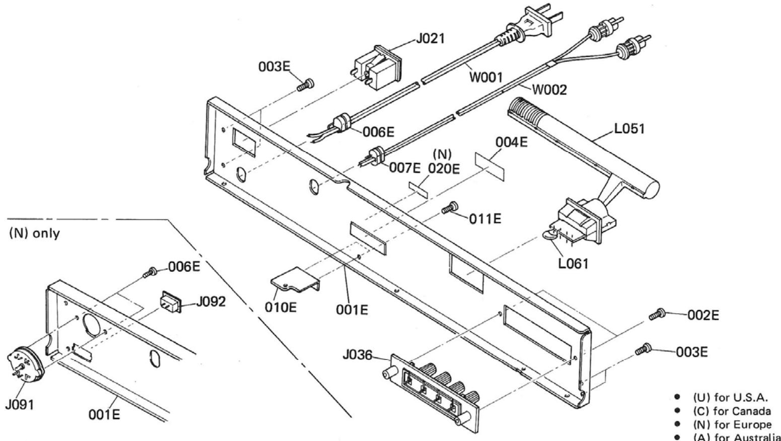 MARANTZ ST 310 L - EXPLODED VIEW AND PARTS LIST - 3
