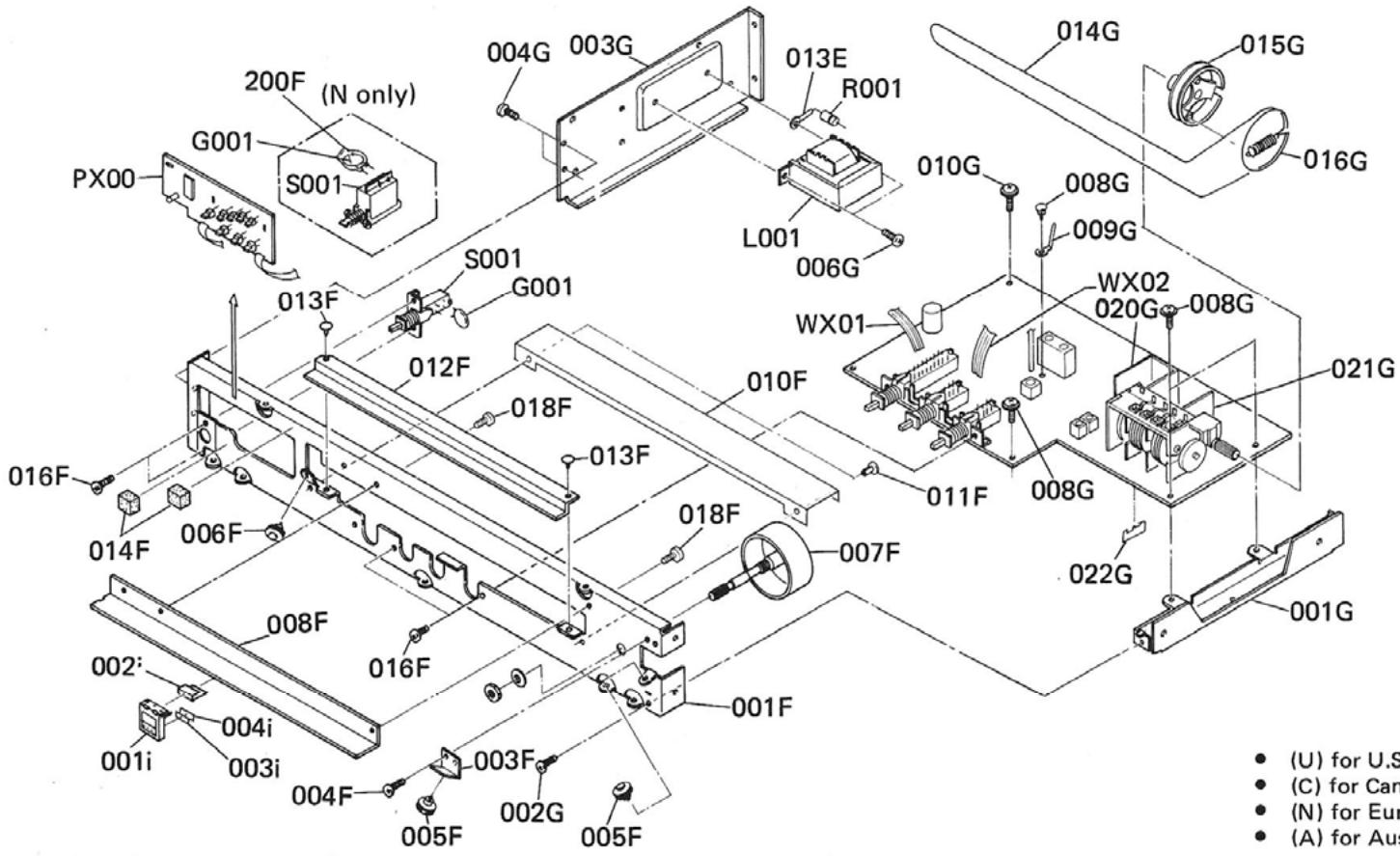 MARANTZ ST 310 L - EXPLODED VIEW AND PARTS LIST - 4