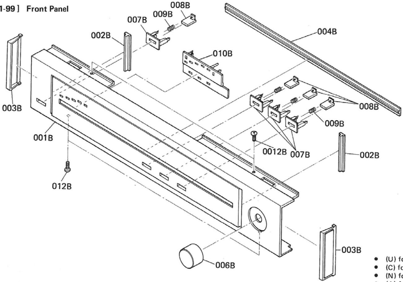 MARANTZ ST 310 L - EXPLODED VIEW AND PARTS LIST - 1
