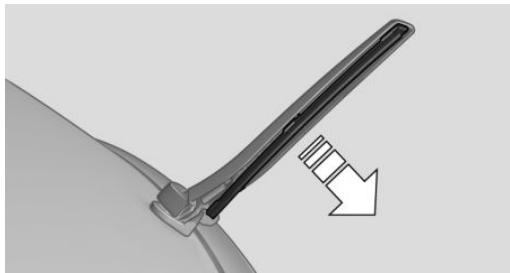 BMW I3 - Rear: replacing the wiper blades - 1
