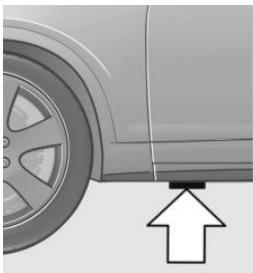 BMW I3 - Jacking points for the vehicle jack - 1